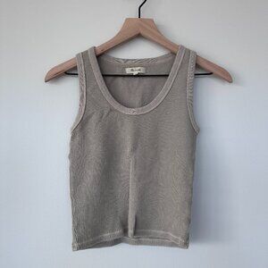 Madewell Cropped Ribbed Tank size XXS